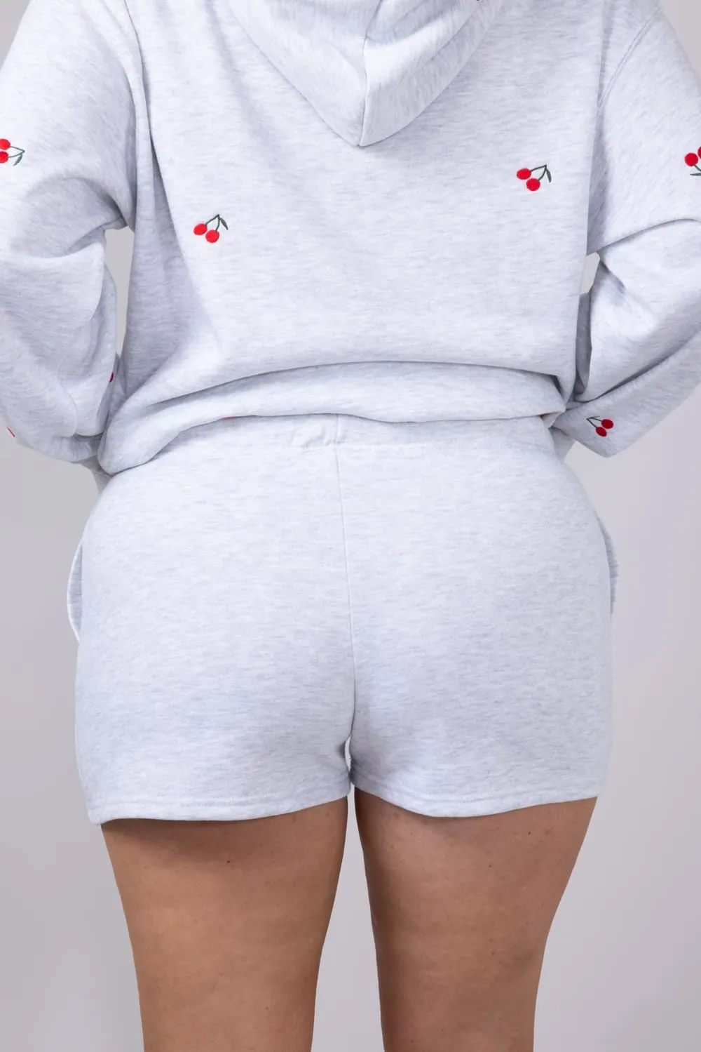 1897 Active Basic Fleece Shorts for Women in Ice Grey | H420-ICEGREY