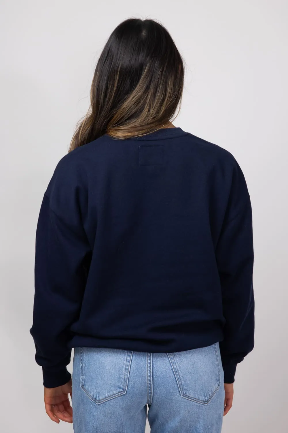 1897 Active Embroidered USA Sweatshirt for Women in Deep Navy | GT875-DEEPNAVY