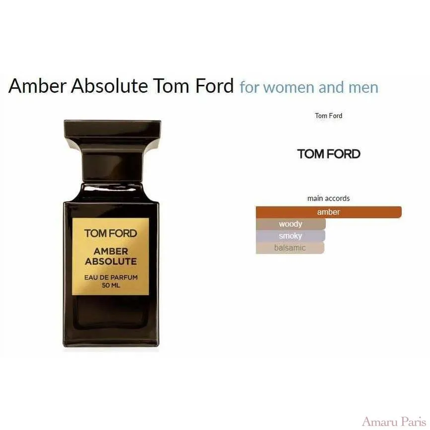 Amber Absolute Tom Ford for women and men Decant Samples
