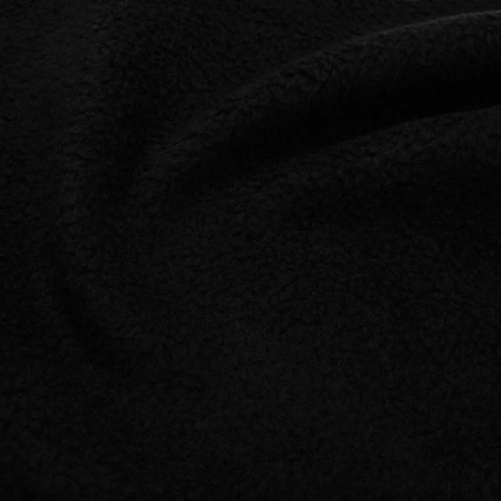 Anti-pill Fleece Solid - ICY - Black