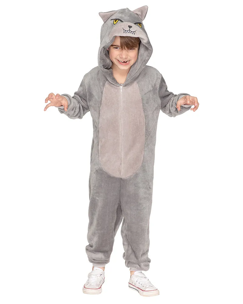Big Bad Wolf Deluxe Kids Costume Jumpsuit