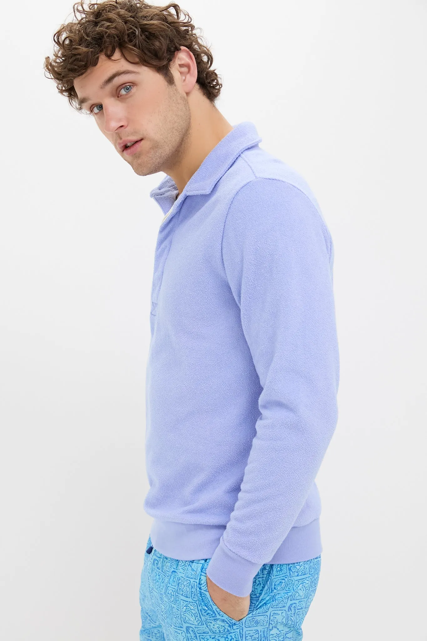 Big Chill Terry Collared Sweatshirt