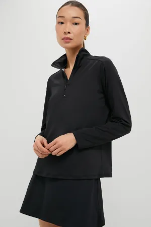 Black Carver Quarter Zip Tee