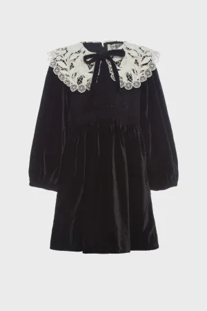 Black Kristeen Lace Long Sleeve Dress