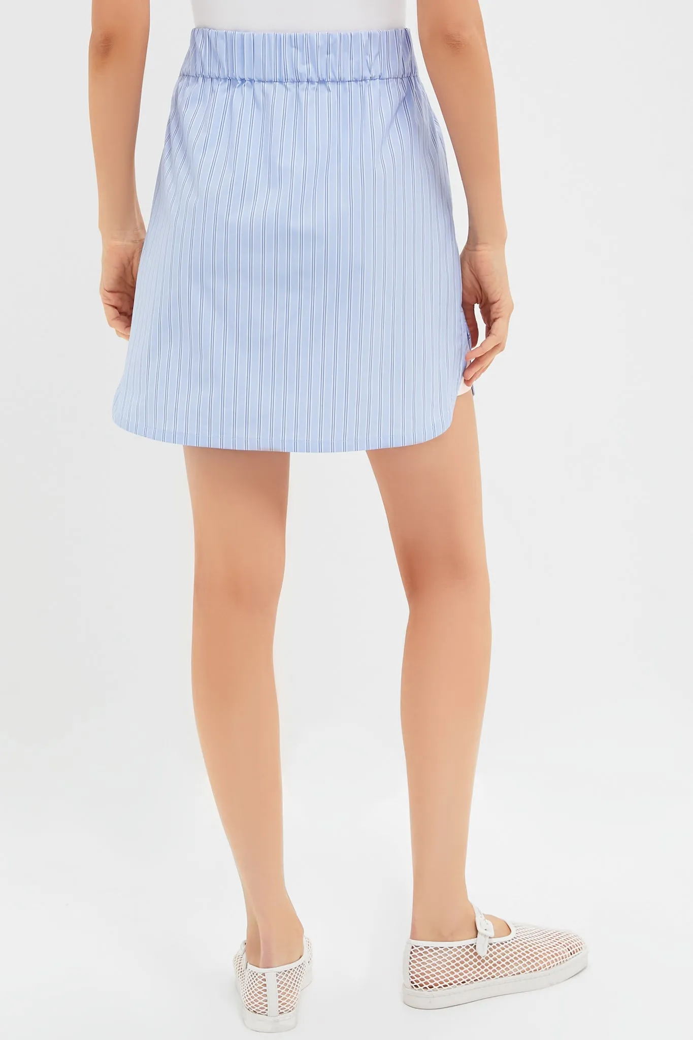 Blue and White Stripe Frankie Skirt