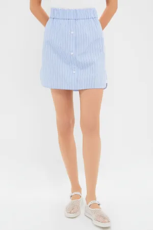 Blue and White Stripe Frankie Skirt