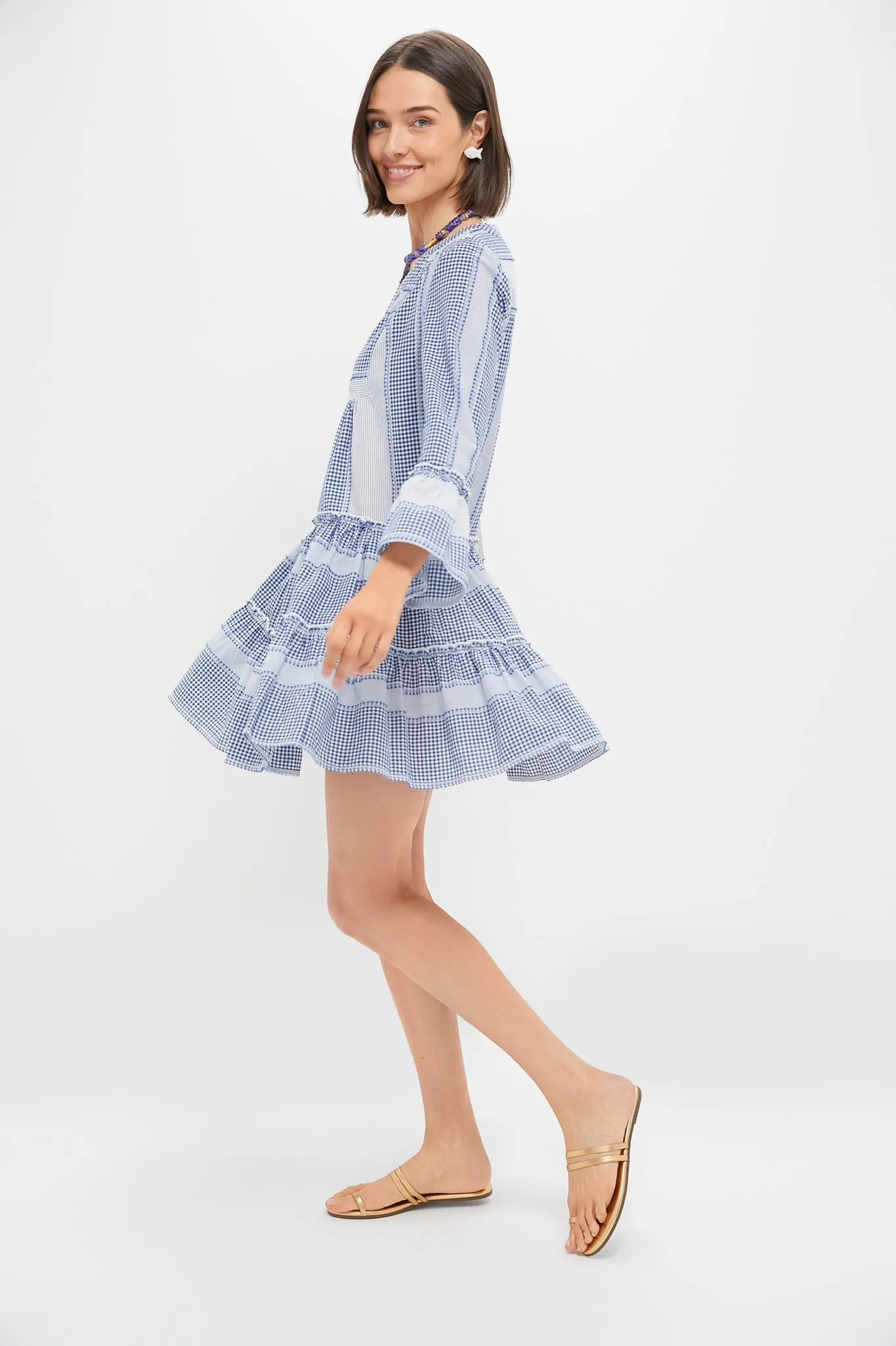 Blue Gingham Lanie Dress