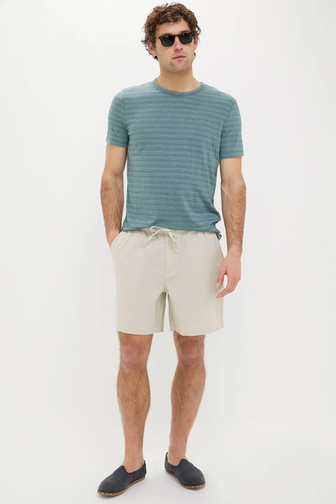 Blue Spruce Signature Crew Stripe Tee