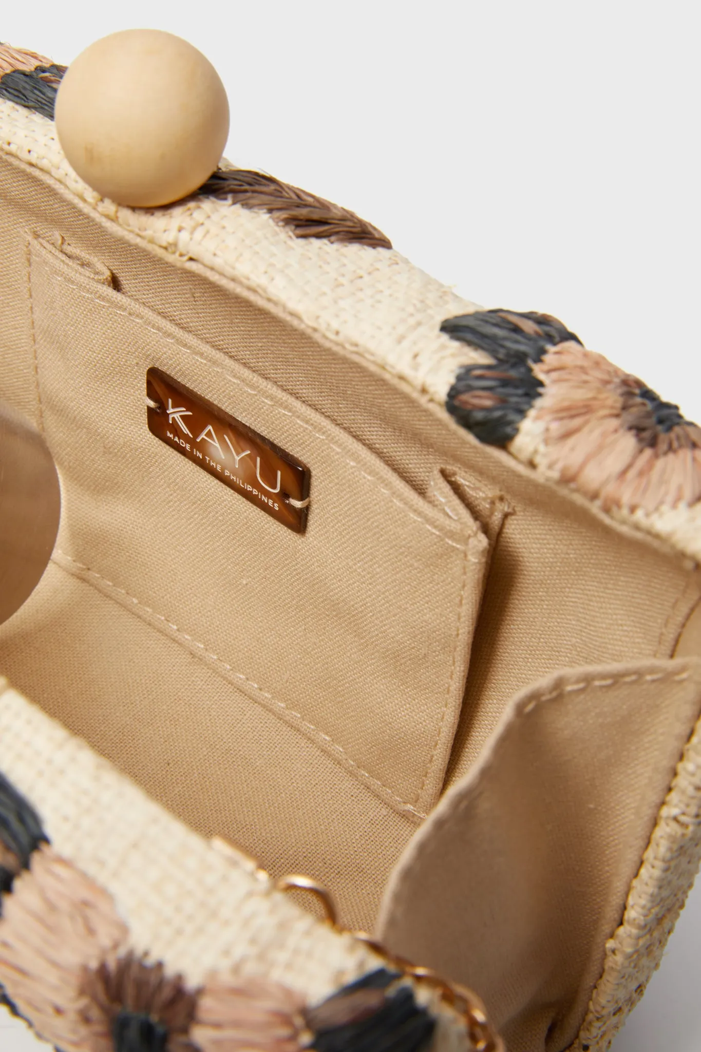 Brown Floral Bryn Clutch