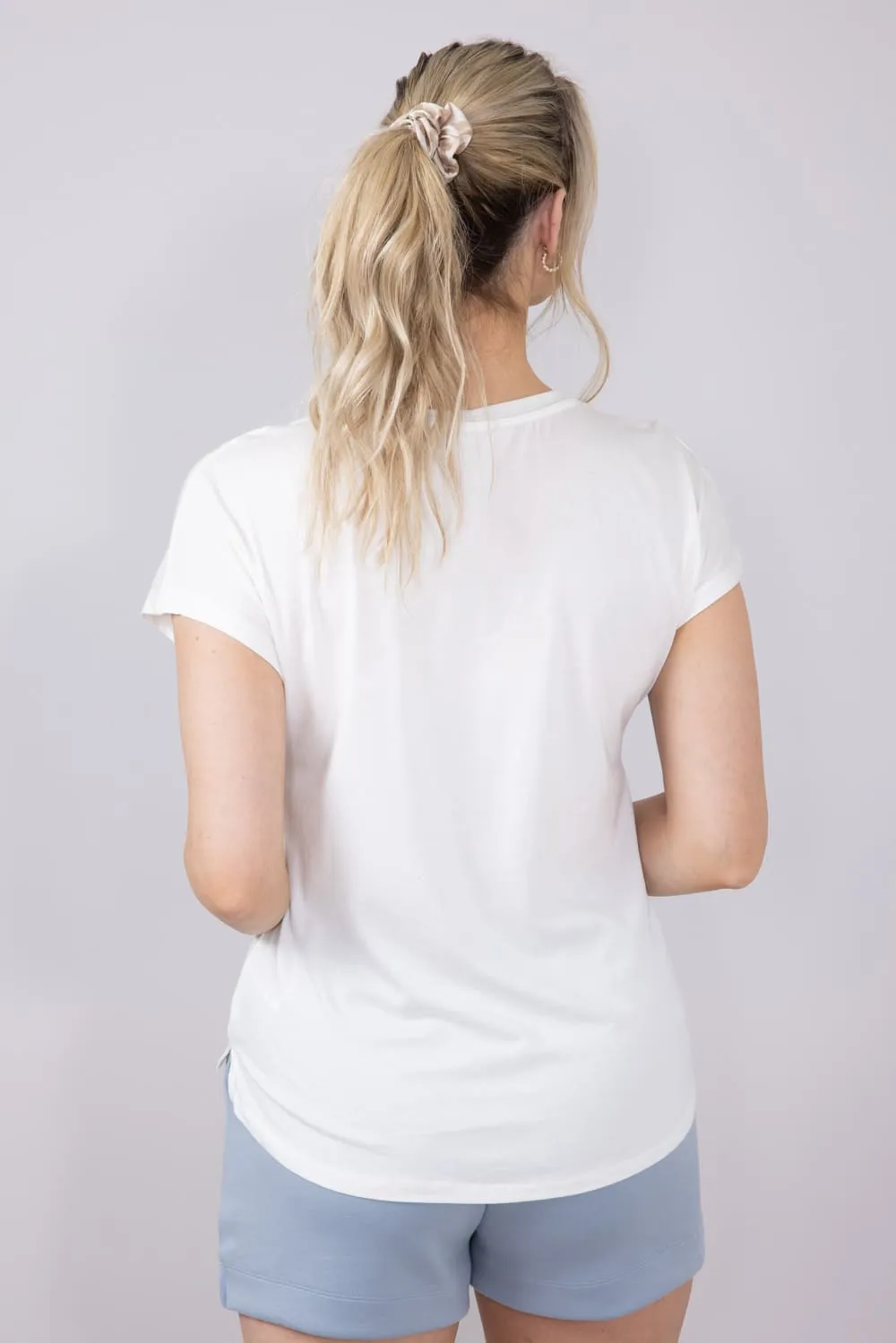 C&C California Lake Camille Every Day T-Shirt for Women in White | 89A01814D-J108