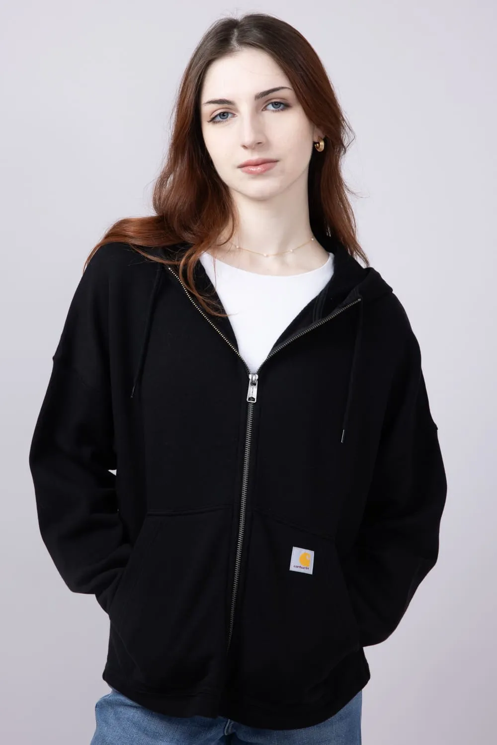 Carhartt Tencel Loose Fit Full Zip Jacket for Women in Black | 106837-N04