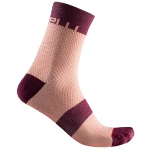 Castelli Velocissima 12 women socks - Bordeaux