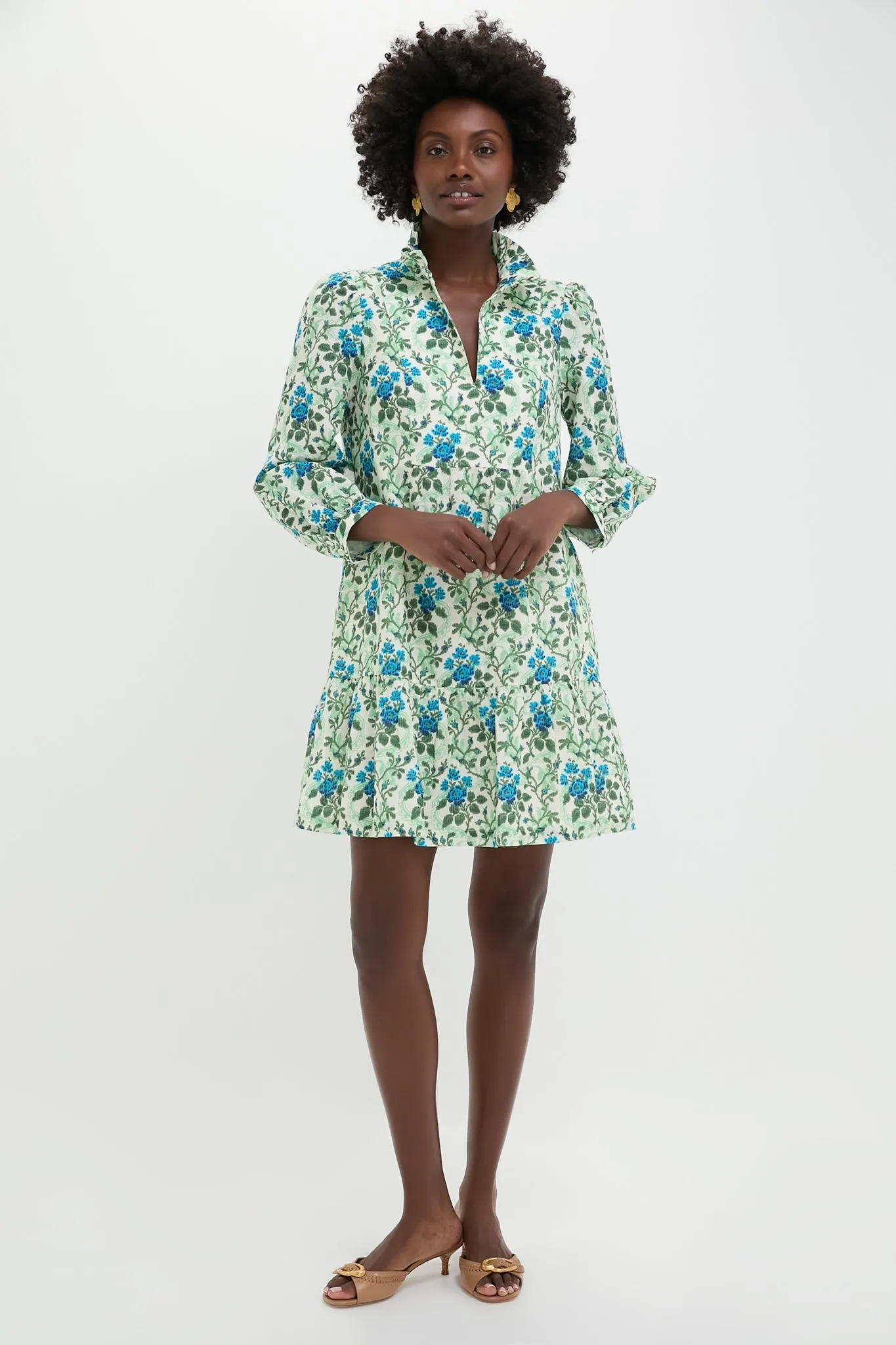Cerulean Vine Palmerston Dress