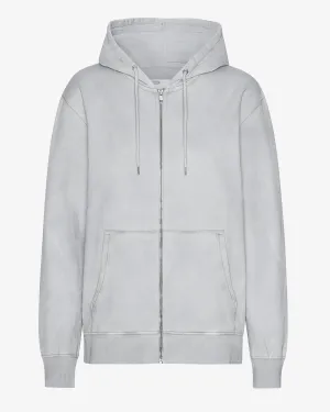 Classic Organic Zip Hood - Faded Grey