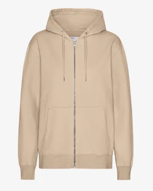 Classic Organic Zip Hood - Honey Beige