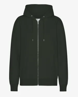 Classic Organic Zip Hood - Hunter Green