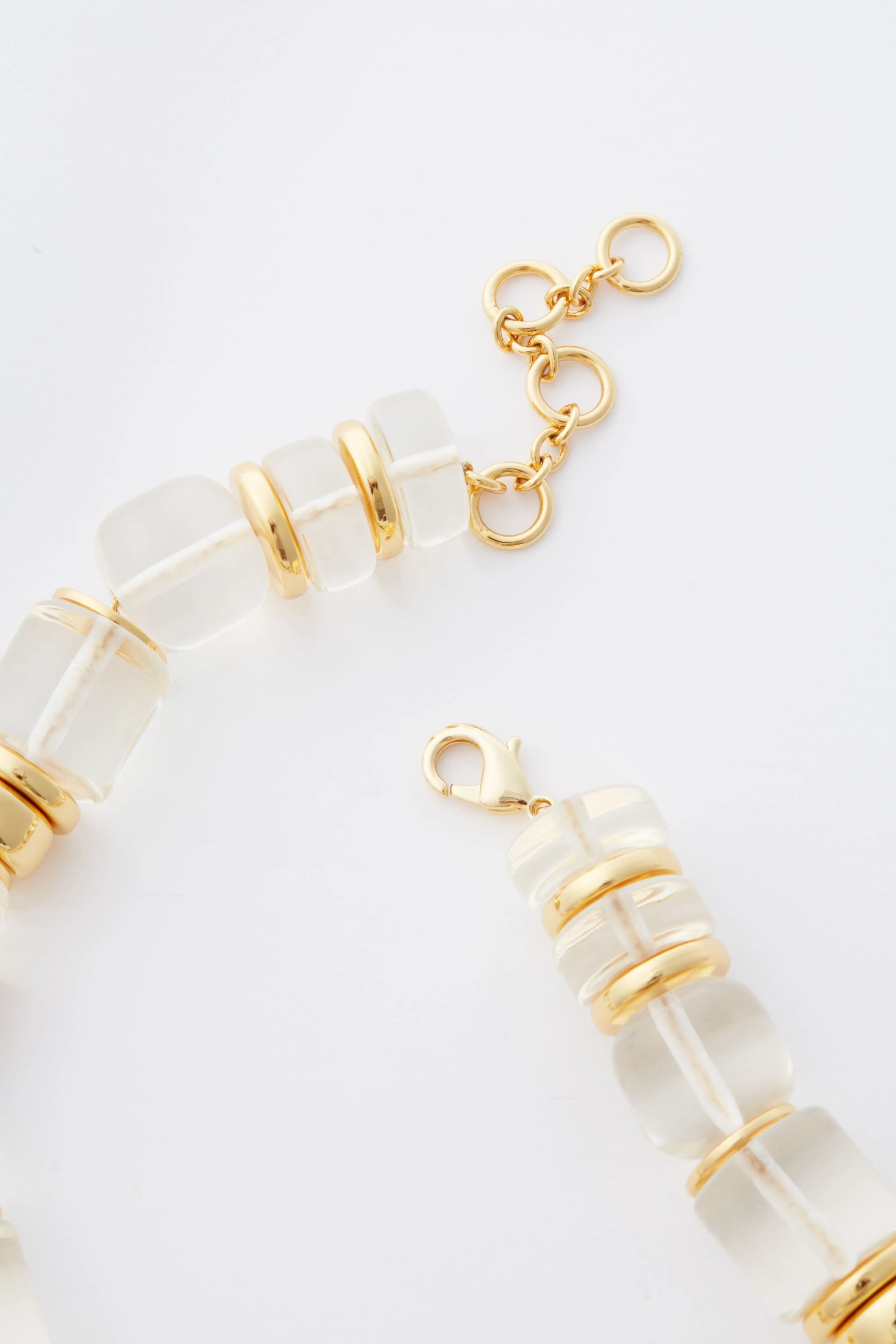 Clear and Gold Sadie Necklace