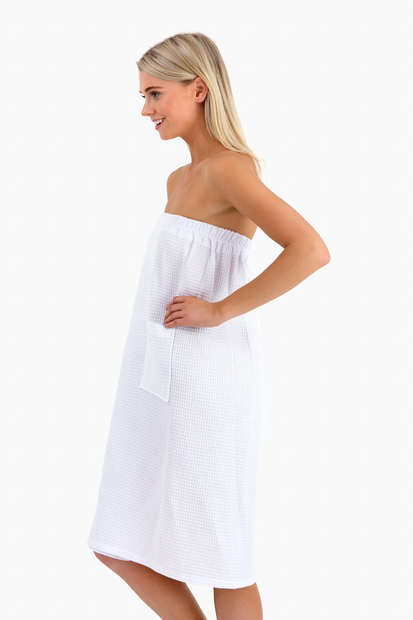 Cotton Waffle Bath Wrap