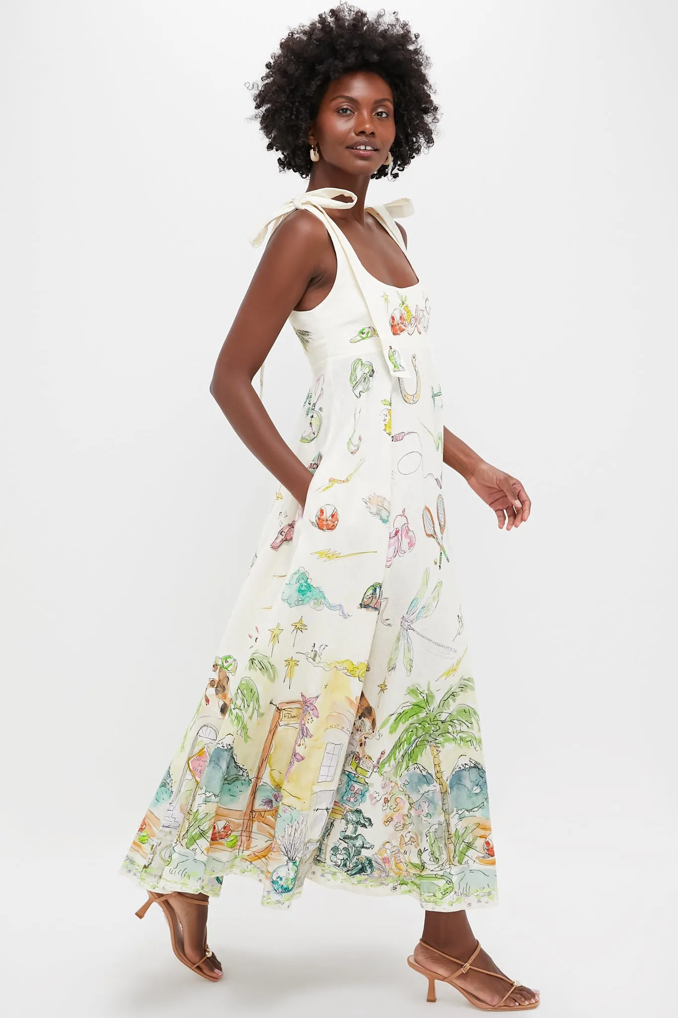 Cream Anouk Ballet Sundress