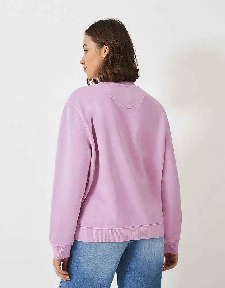Crew Clothing Pigment Dyed Crew Neck Sweatshirt