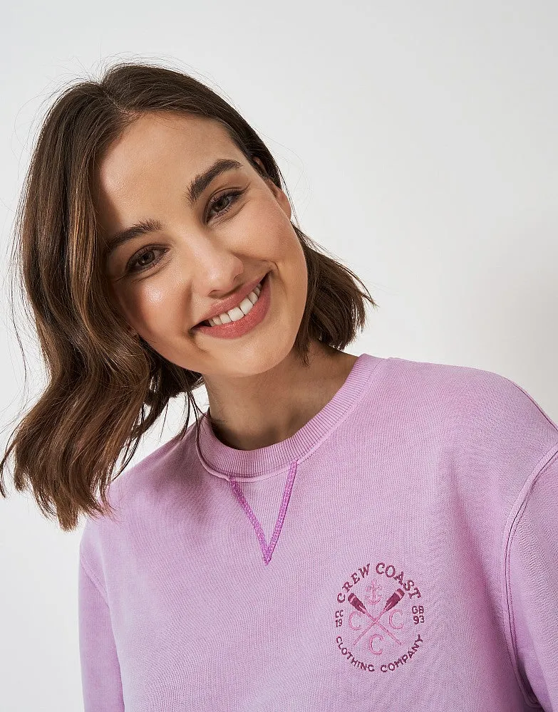 Crew Clothing Pigment Dyed Crew Neck Sweatshirt