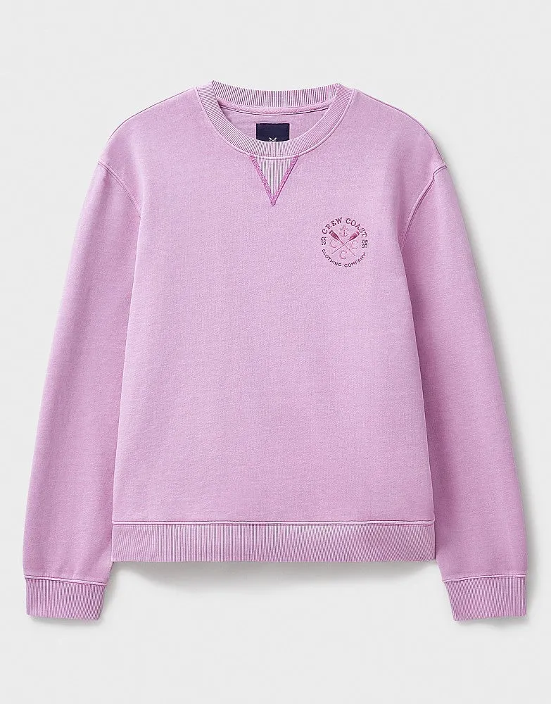 Crew Clothing Pigment Dyed Crew Neck Sweatshirt