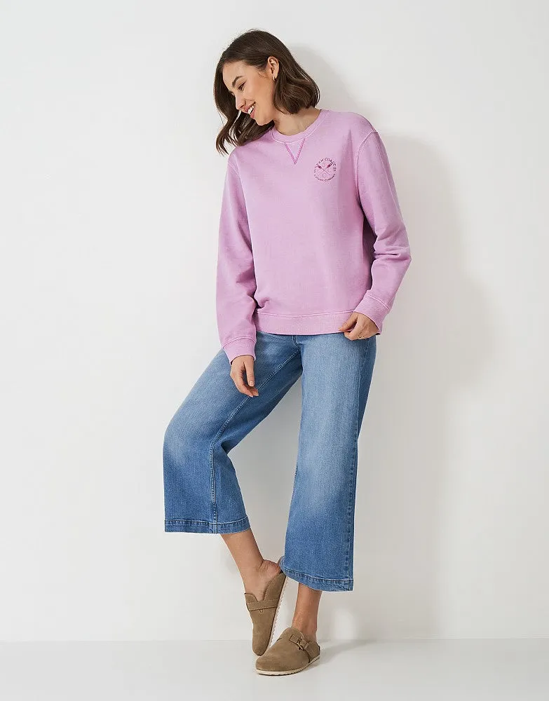 Crew Clothing Pigment Dyed Crew Neck Sweatshirt