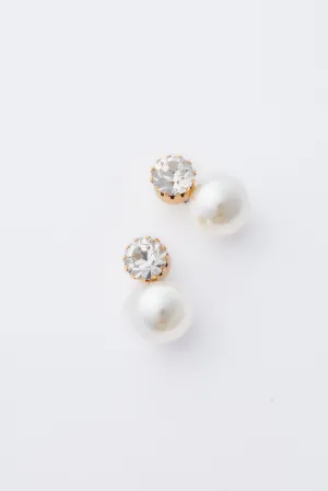 Crystal Antique Gold Ines Earrings
