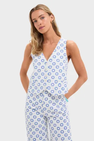 Daffodil Print Suit Vest