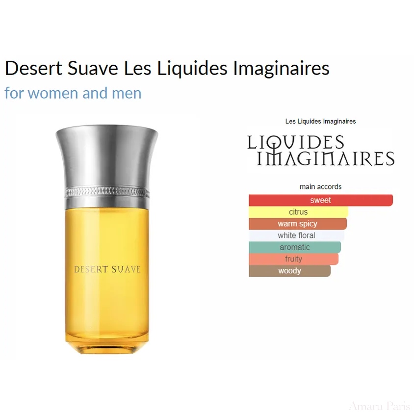 Desert Suave Les Liquides Imaginaires for women and men Decant Samples