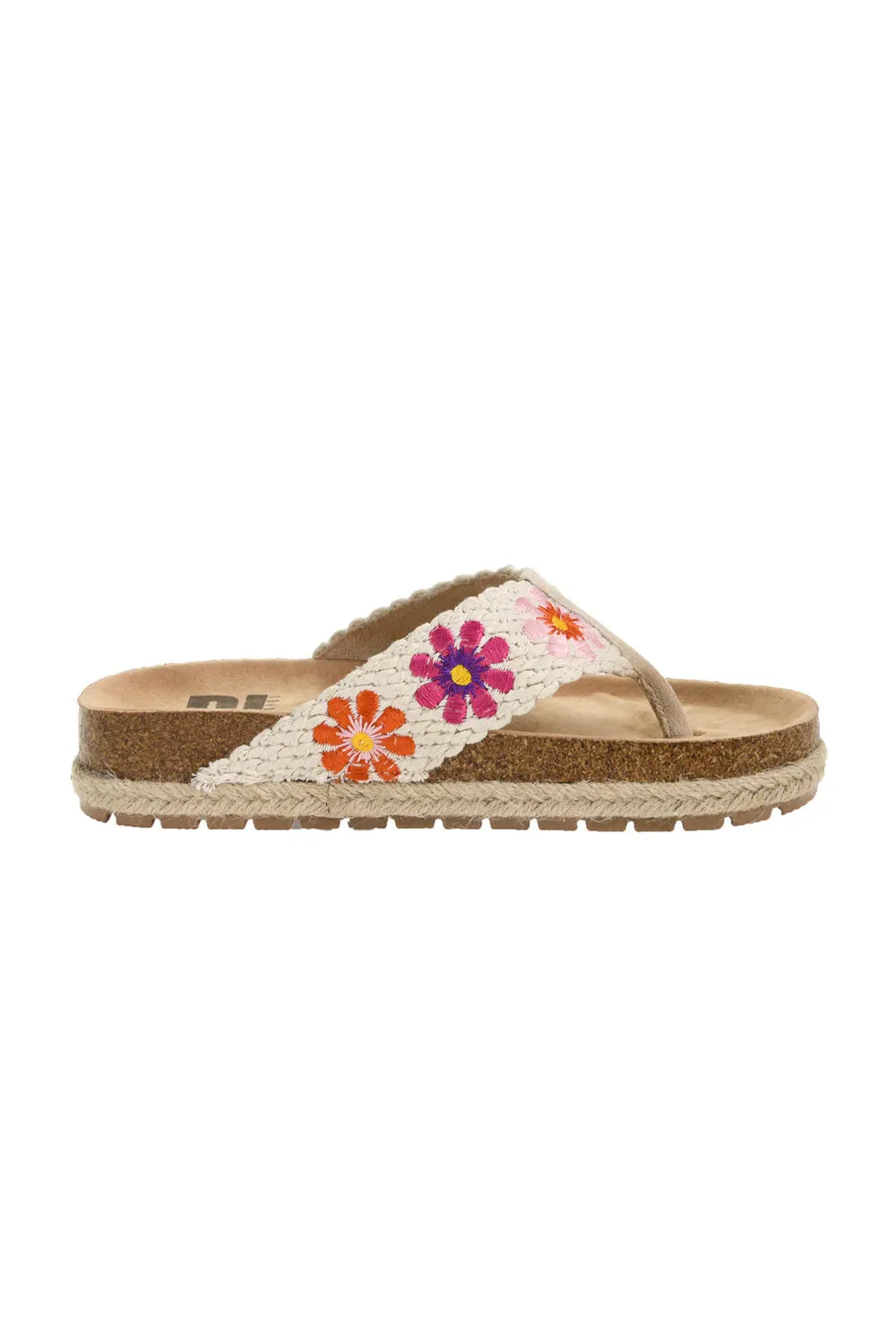 Dirty Laundry Tigerlily Sanora Crochet Platform Flip Flops for Women in Natural | TOWW-022 NATURAL
