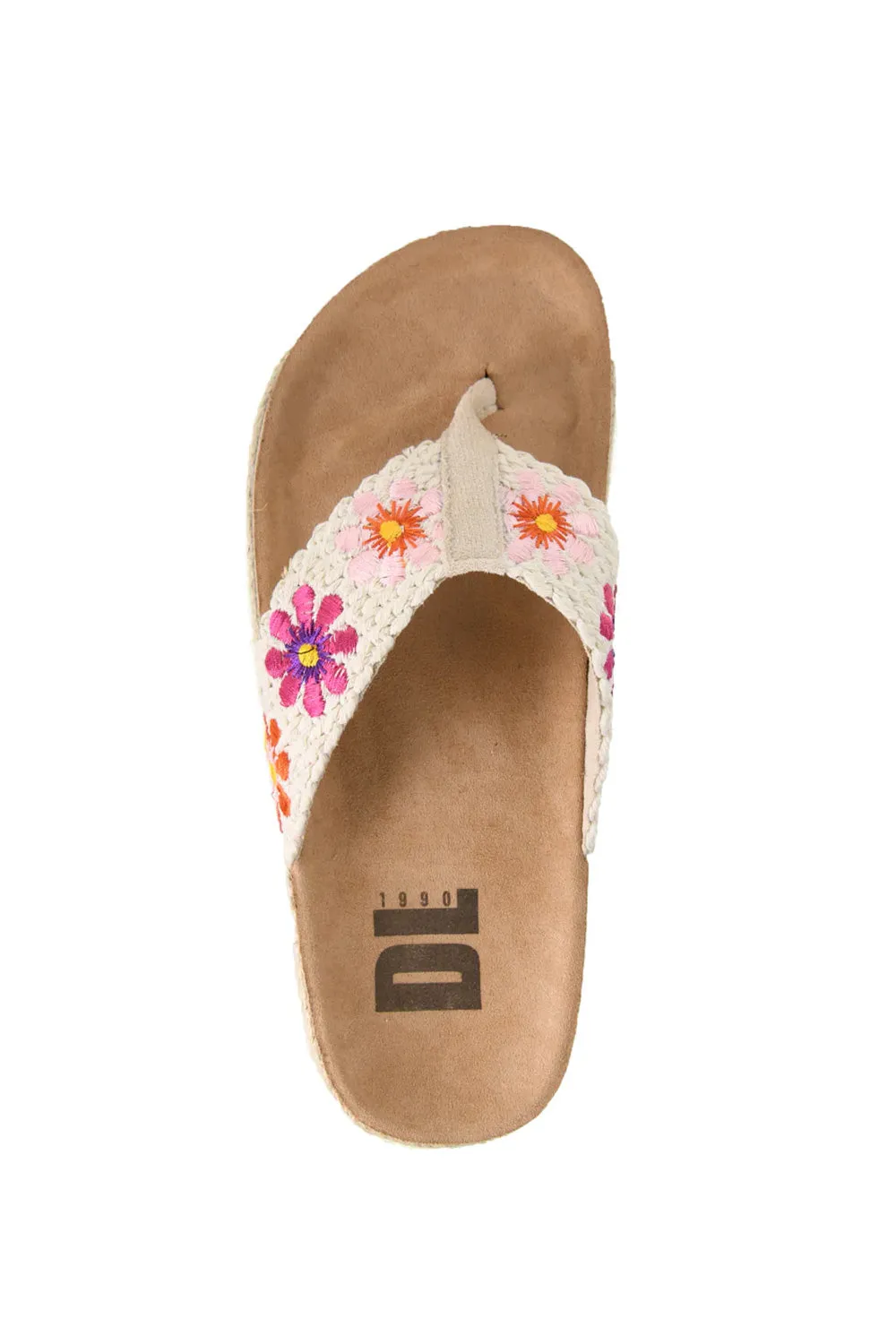 Dirty Laundry Tigerlily Sanora Crochet Platform Flip Flops for Women in Natural | TOWW-022 NATURAL