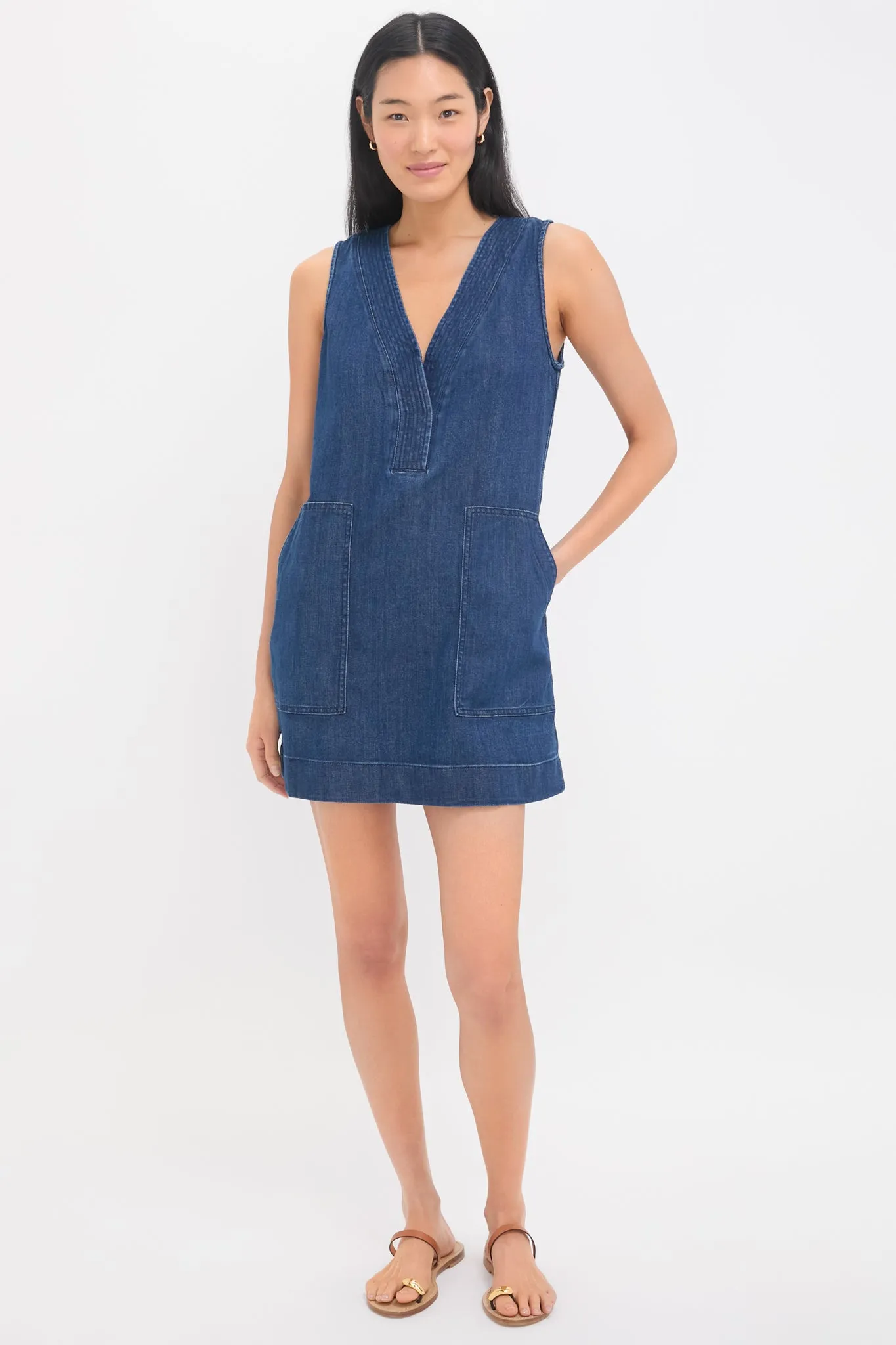 Dusk Dive Wash Azure Dress