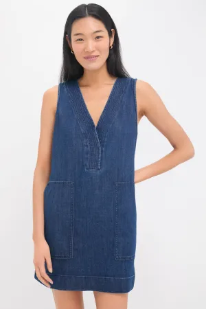 Dusk Dive Wash Azure Dress