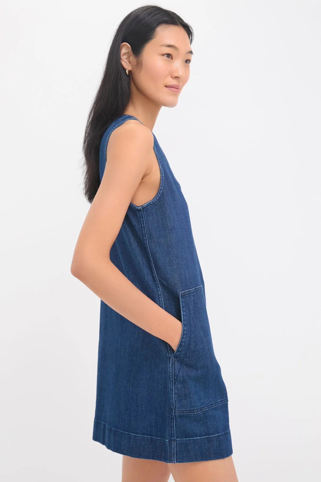 Dusk Dive Wash Azure Dress