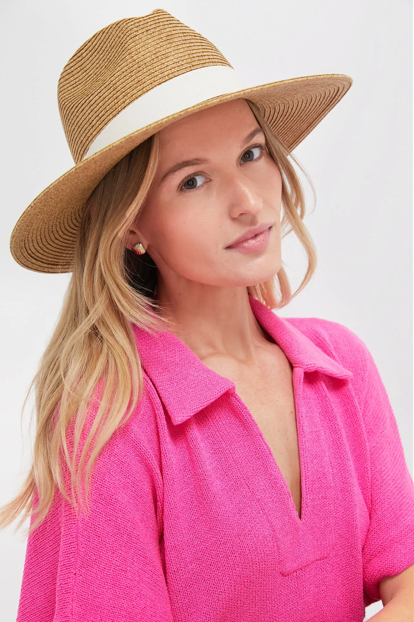 Exclusive Ivory Wide Brim Sun Hat