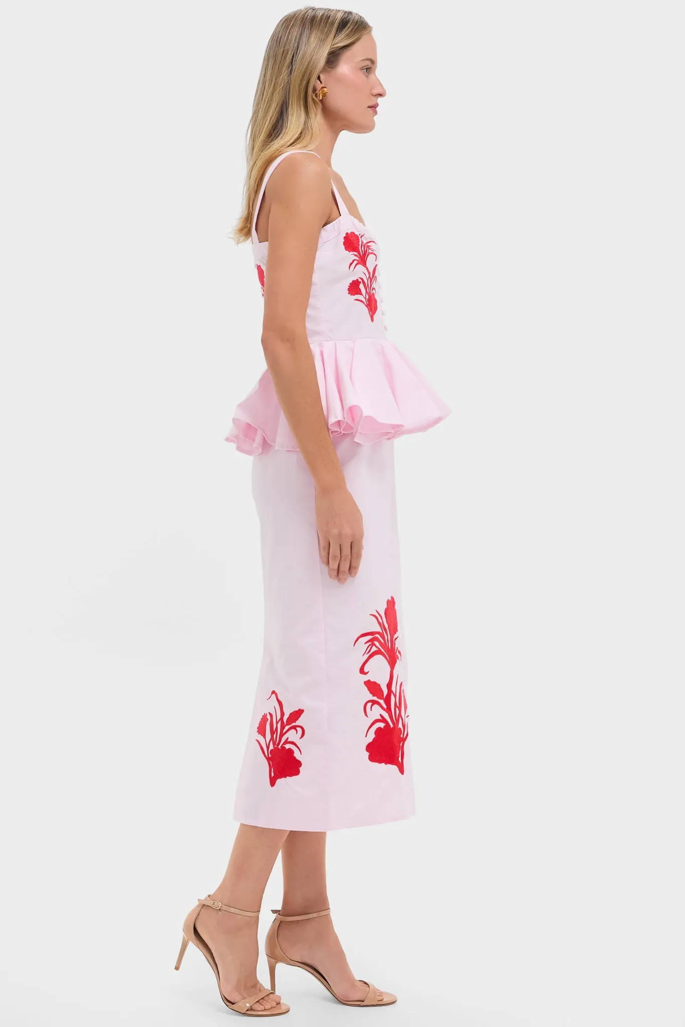 Exclusive Pink and Red Noemine Dress
