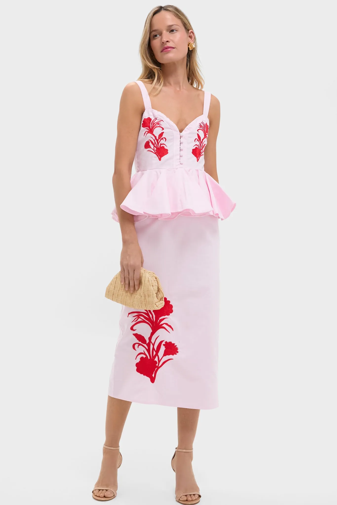 Exclusive Pink and Red Noemine Dress