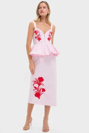 Exclusive Pink and Red Noemine Dress