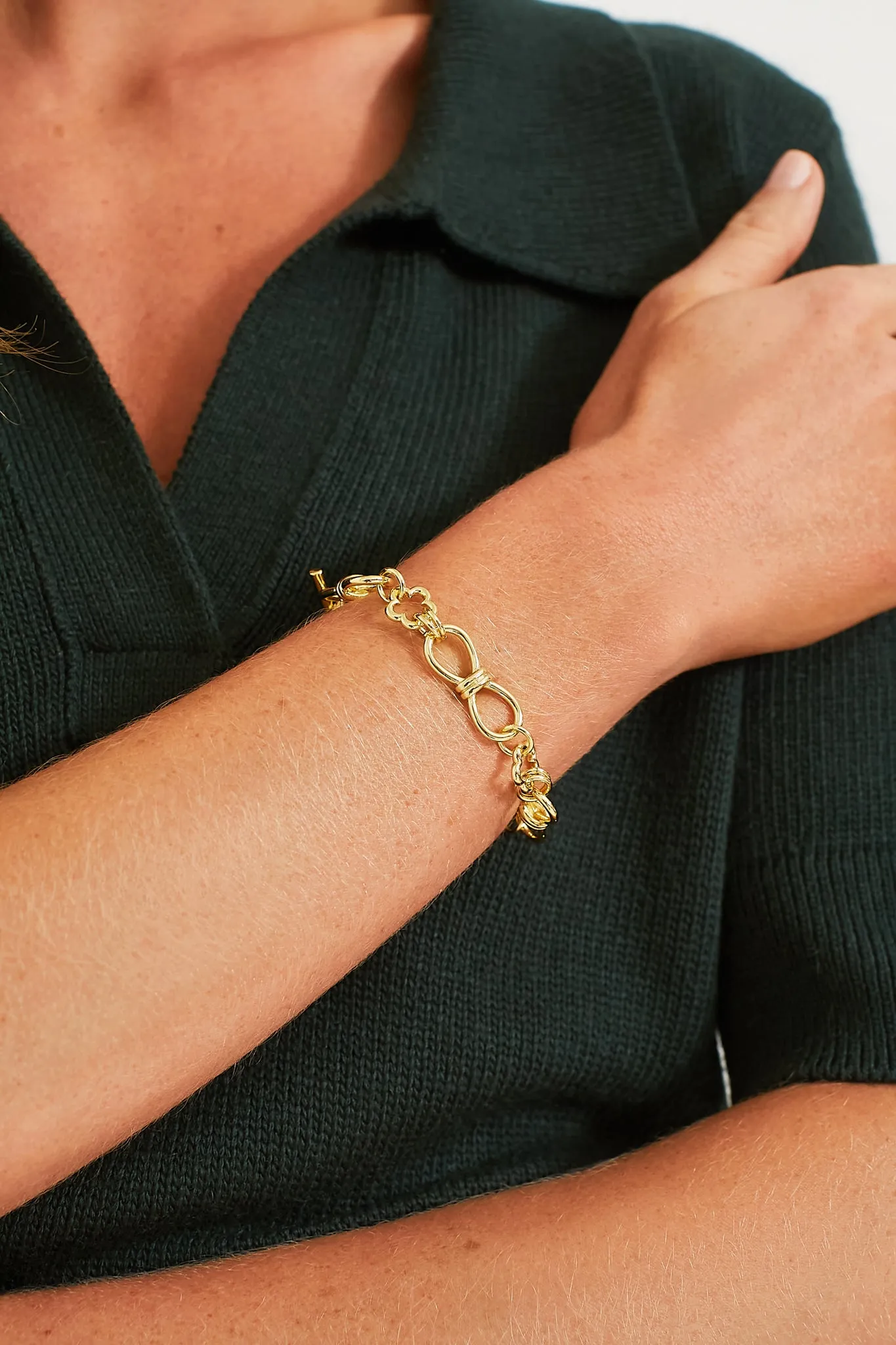 Flower Toggle Bracelet