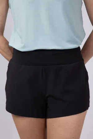 Free Fly Bamboo-Lined Breeze Shorts for Women in Black | WLABS3-BLACK