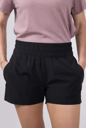 Free Fly Pull-On Breeze Shorts for Women in Black | WPO-BLACK