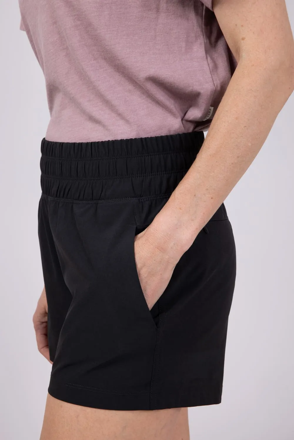 Free Fly Pull-On Breeze Shorts for Women in Black | WPO-BLACK