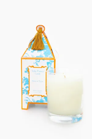 French Tulip Classic Toile Pagoda Box Candle