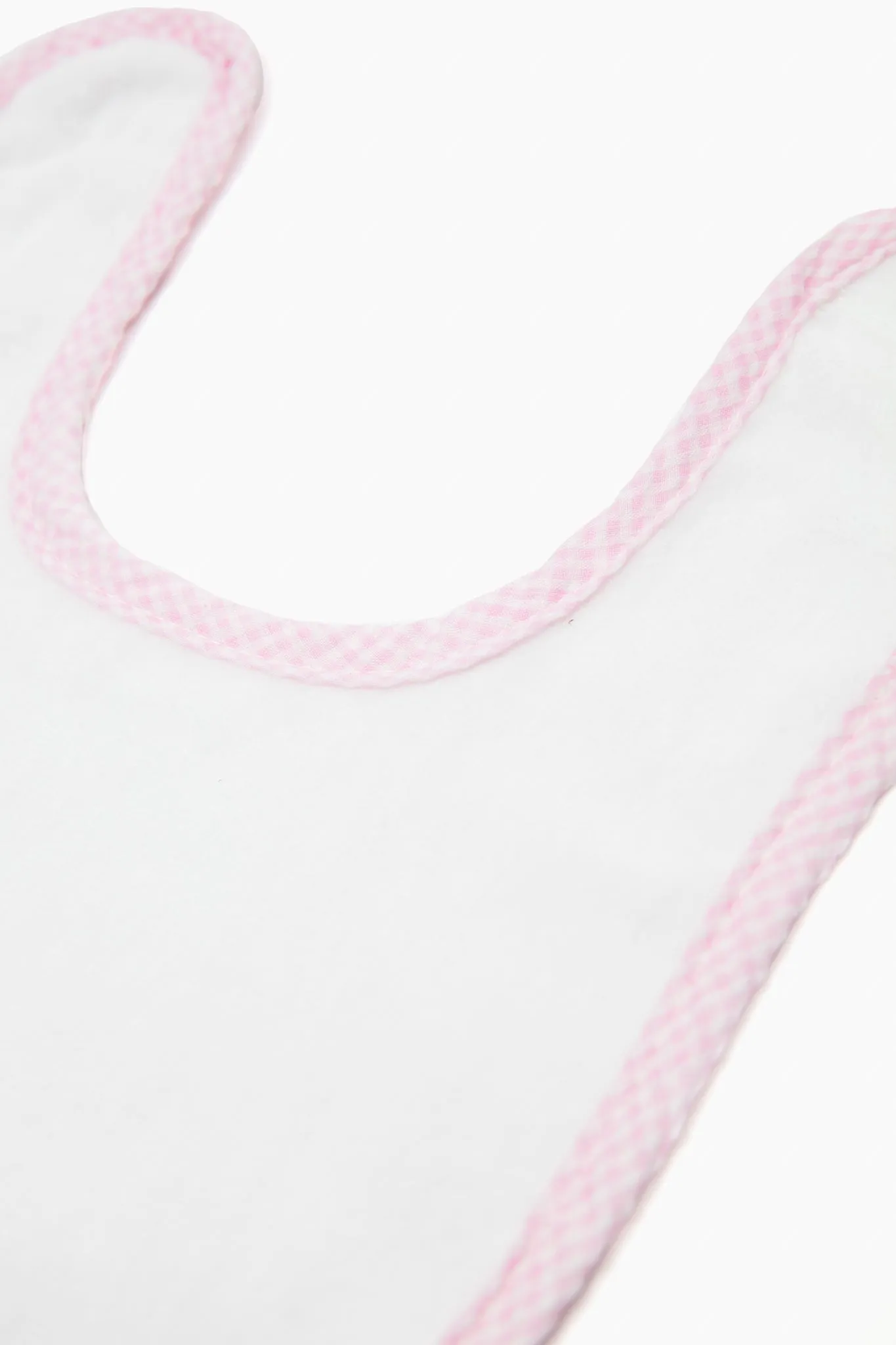 Gingham Infant Bib