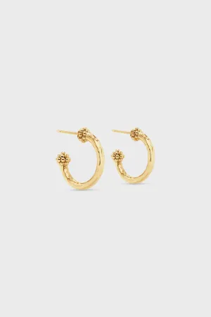 Gold Berry Small Hoop Earrings