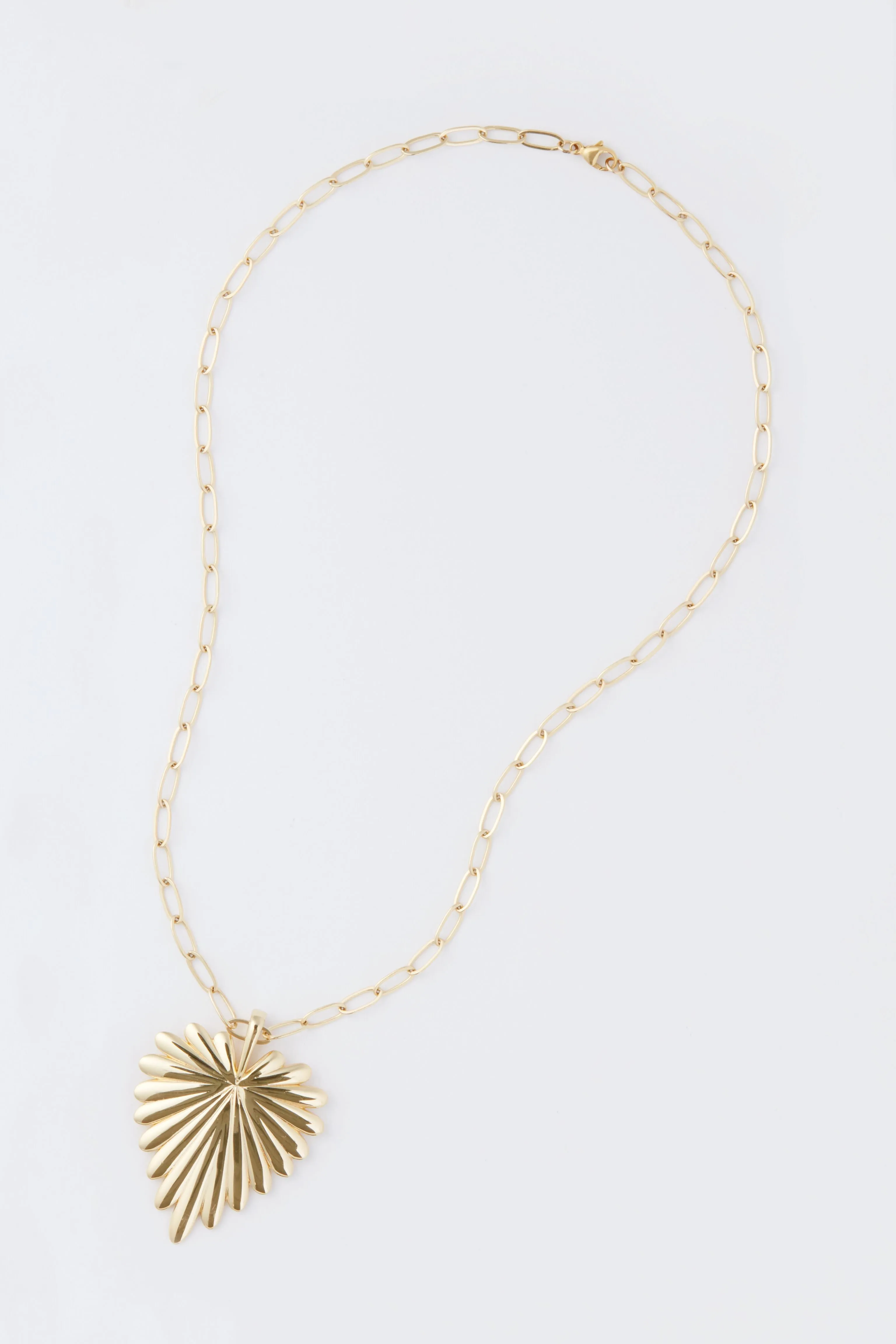 Gold Full Heart Pendant