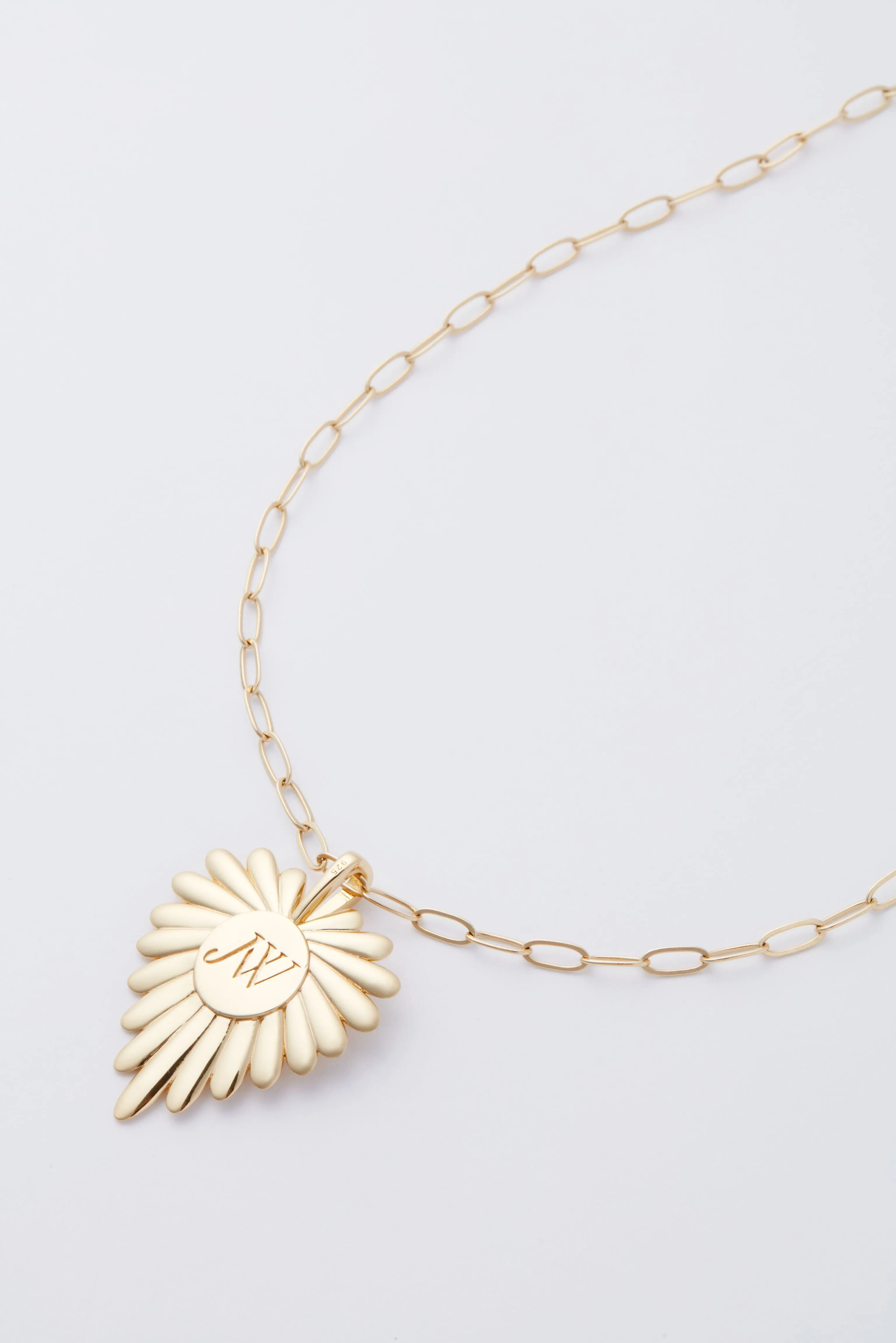 Gold Full Heart Pendant