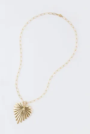 Gold Full Heart Pendant