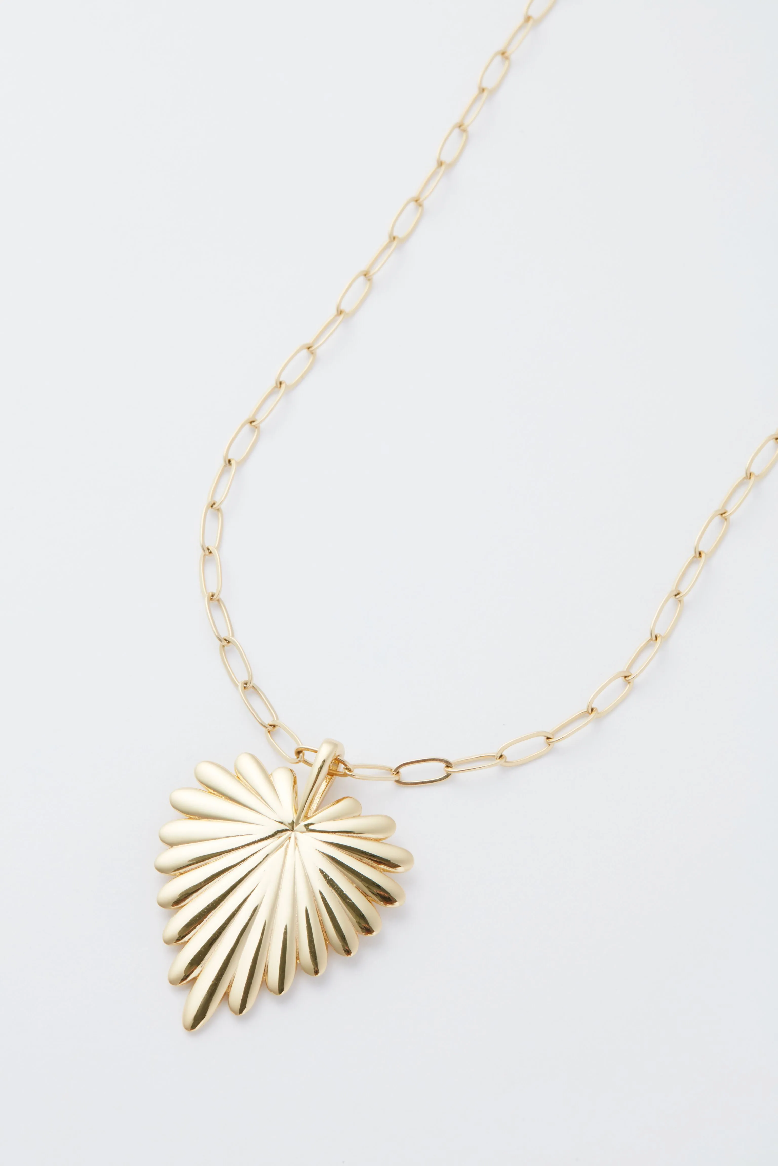 Gold Full Heart Pendant